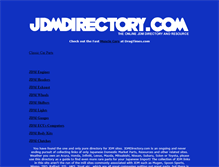 Tablet Screenshot of jdmdirectory.com